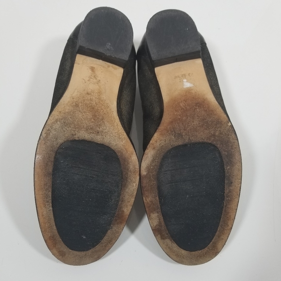 Anyi Lu Cate Metallic Flecked Leather Cap Toe Flat - Picture 7 of 8